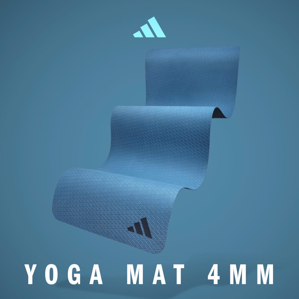 เสื่อโยคะ 4 มม. ADIDAS ADYG-10001PI สีน้ำเงิน